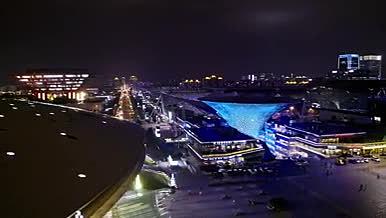 上海世博园夜景航拍视频的预览图